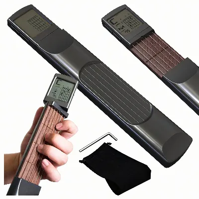 Cyfrowy Trener Trenażer Akordów Gitarowych z Ekranem Przenośna Mini Gitara