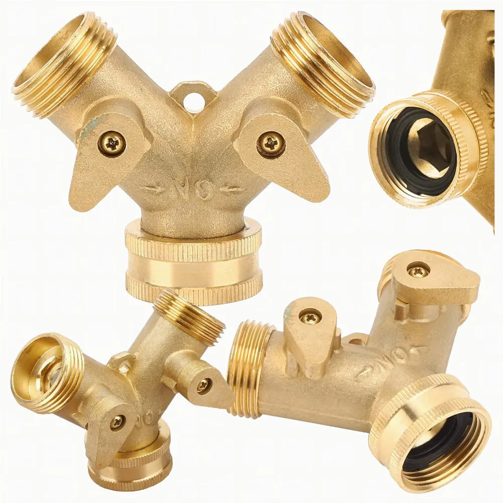 Trójnik Rozdzielacz Reduktor Rozgałęźnik Węża Ogrodowego na Kran Wąż 3/4" 