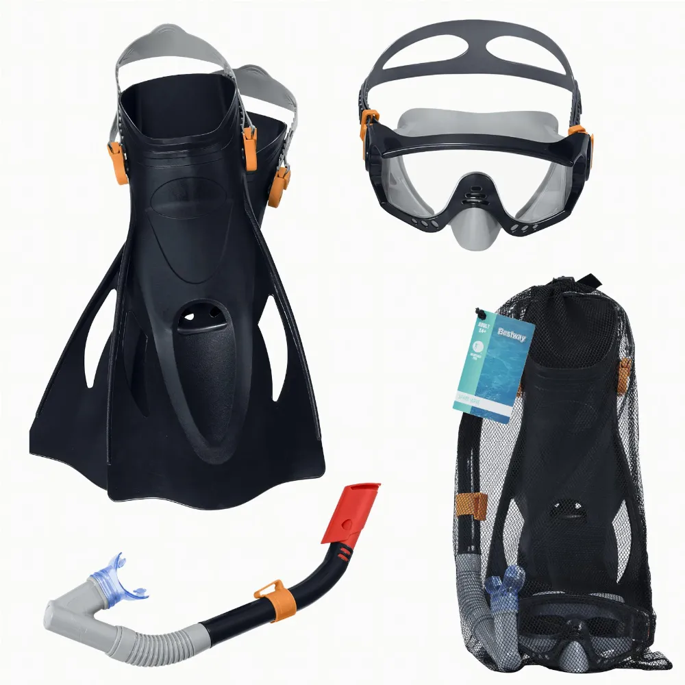 Bestway 25020 Zestaw do Nurkowania Pływania Maska Płetwy Rurka Snorkelingu