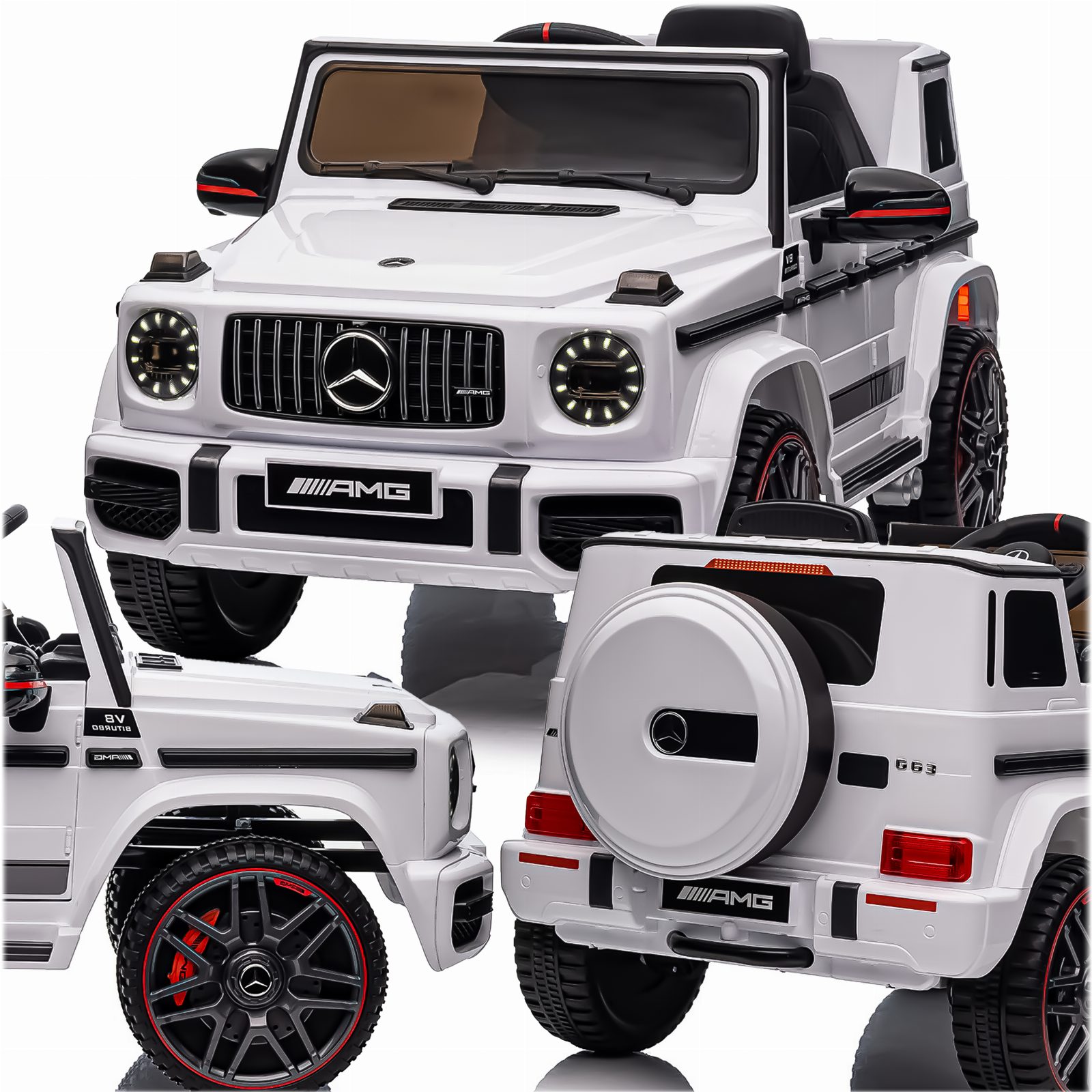 AUTKO AUTO NA AKUMULATOR MERCEDES BENZ G63 AMG DLA DZIECI 12V 2x35W    