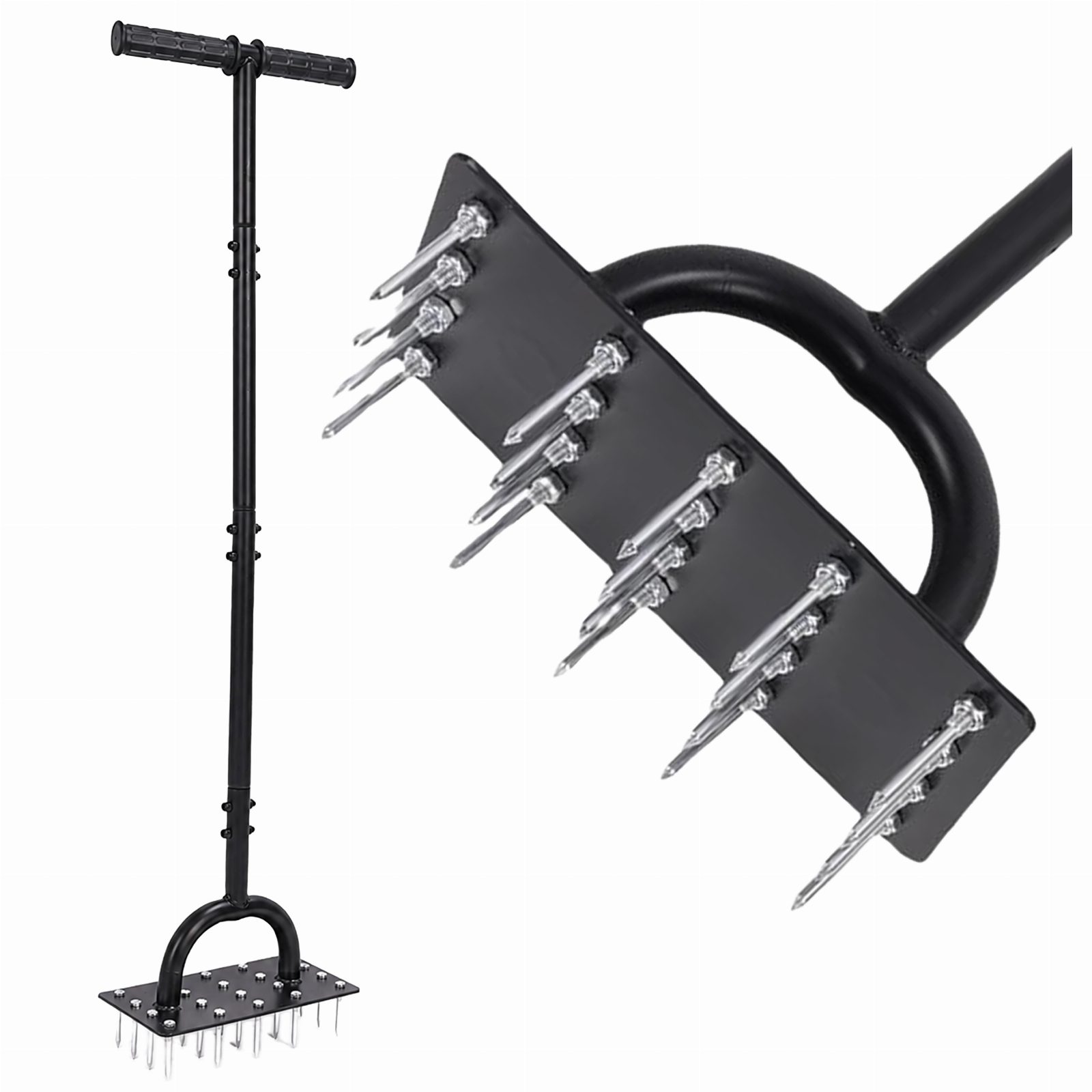 Aerator Areator Wertykulator Ręczny z 20 Kolcami do Trawnika Napowietrzania