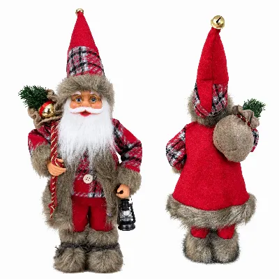 Święty Mikołaj Skandynawski Figurka Świąteczna na Święta Premium 60 cm