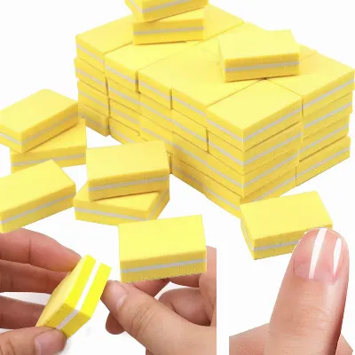 Mini Blok Bloczek Polerski do Paznokci Buffer Polerka Kostki 100/180 50 SZT