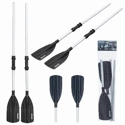 Bestway 62064 Wiosła Aluminiowe Składane do Kajaka Pontonu Sup 145cm 2 szt