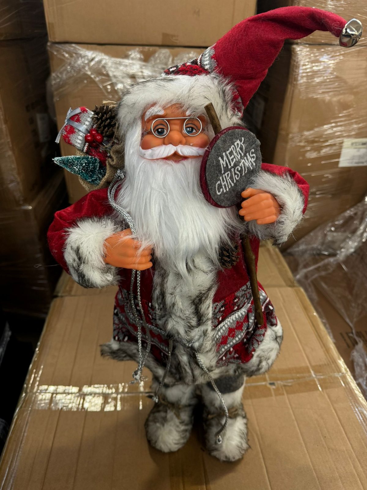 SWIĘTY MIKOŁAJ XXL NA ŚWIĘTA ŚWIĄTECZNY FIGURKA DUŻY 60 CM OZDOBA DEKORACJA