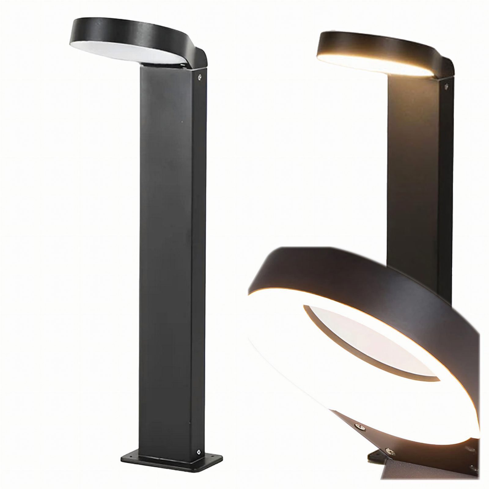 Lampa LED 18W Ogrodowa Nowoczesna 60cm Zewnętrzna Słupek Stojąca Okrągła