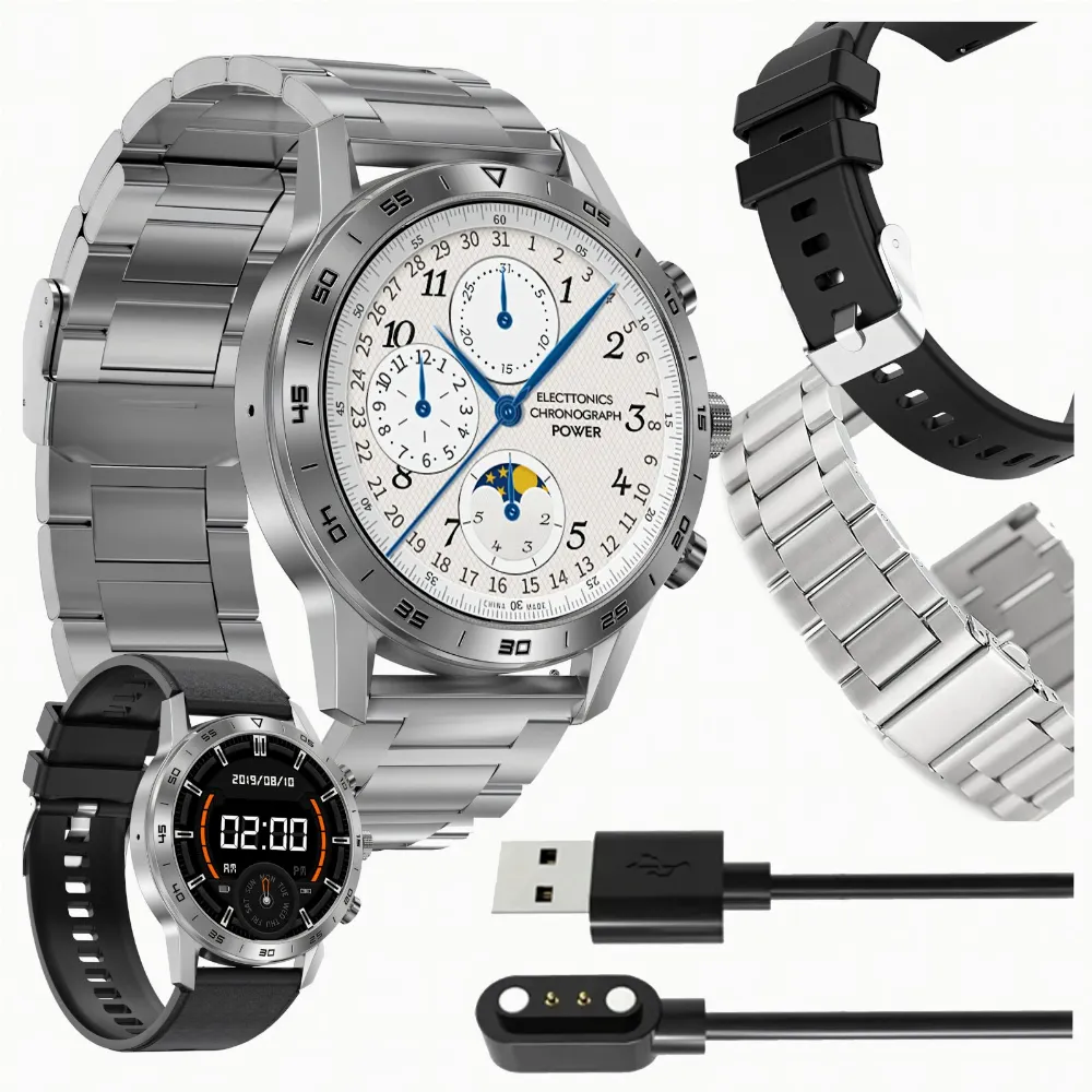 SmartWatch Zegarek Polskie Menu Rozmowy Sport Smart Watch Męski Puls PL