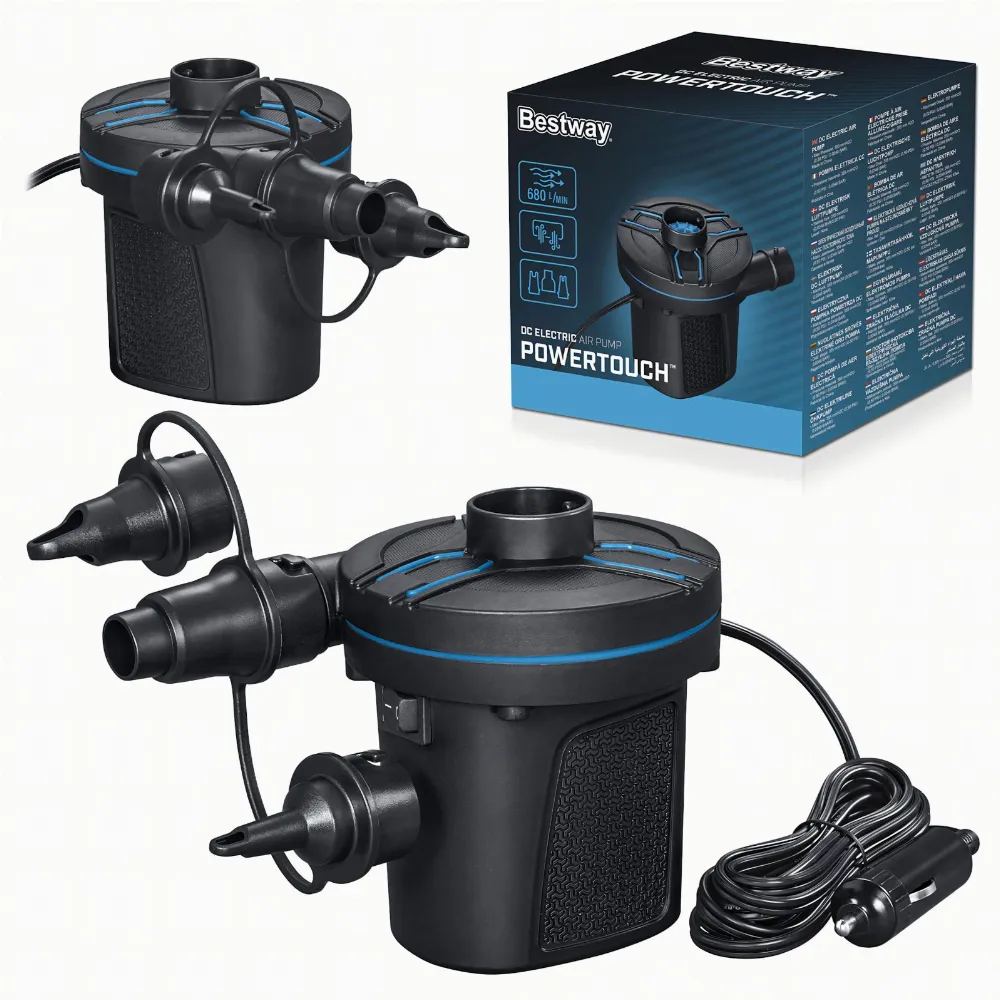 Bestway 62257 Pompka do Pompowania Materacy Basenów Elektryczna DC 12V 680L