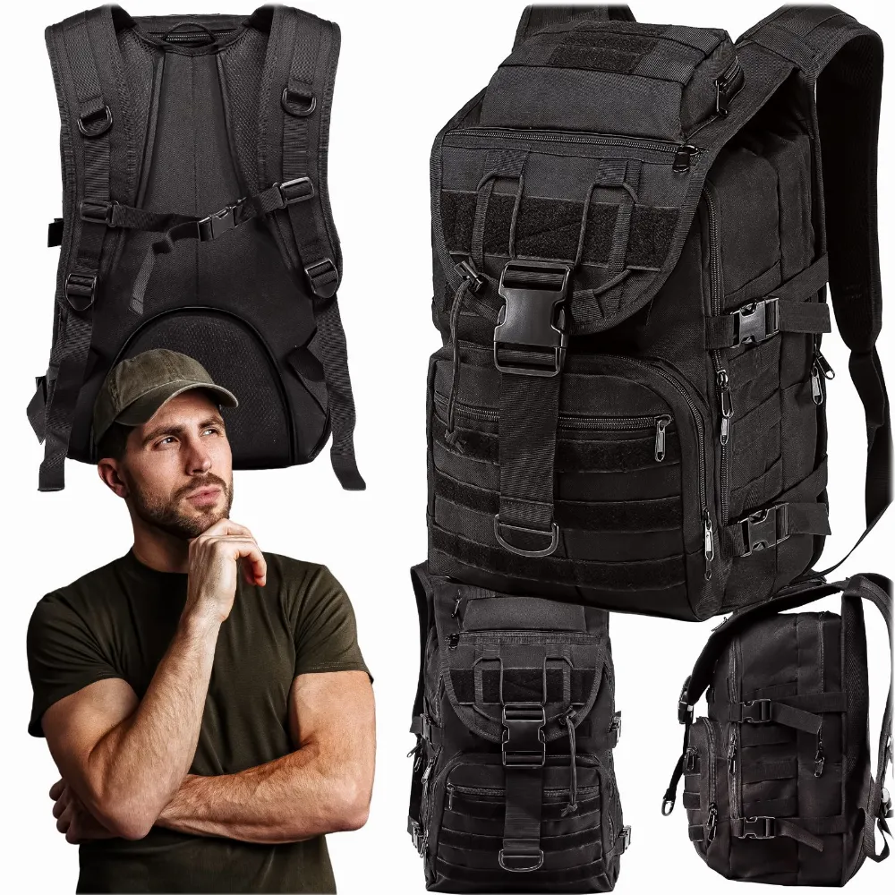 PLECAK TAKTYCZNY WOJSKOWY TURYSTYCZNY MILITARNY SURVIVAL 40L MOLLE