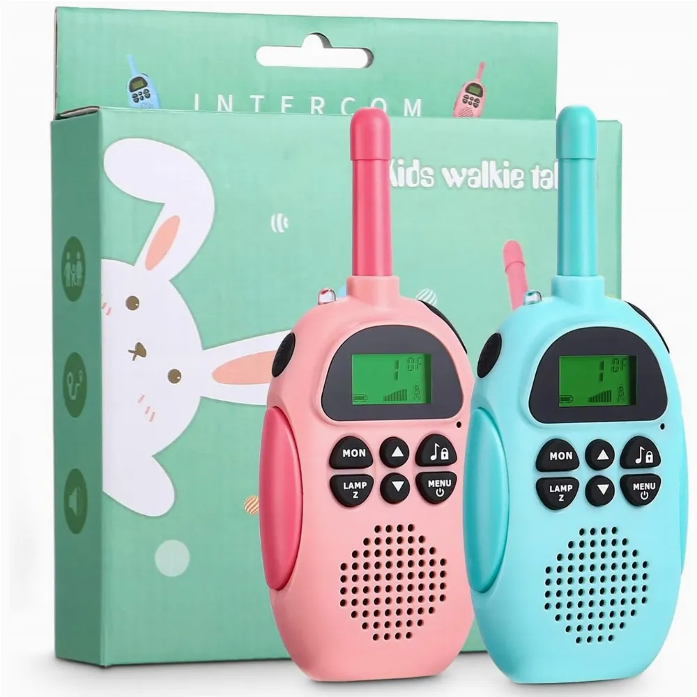 WALKIE TALKIE DLA DZIECI KRÓTKOFALÓWKA ŁOKI TOKI LATARKA USB DUZY ZASIĘG