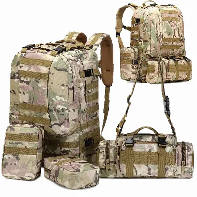 PLECAK SZKOLNY TAKTYCZNY 4W1 WOJSKOWY TURYSTYCZNY PODRÓŻNY SURVIVAL 50L 