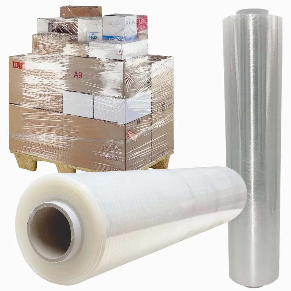 Folia Stretch 3kg Transparentna Rolka Mocna Bezbarwna Przeźroczysta XXL