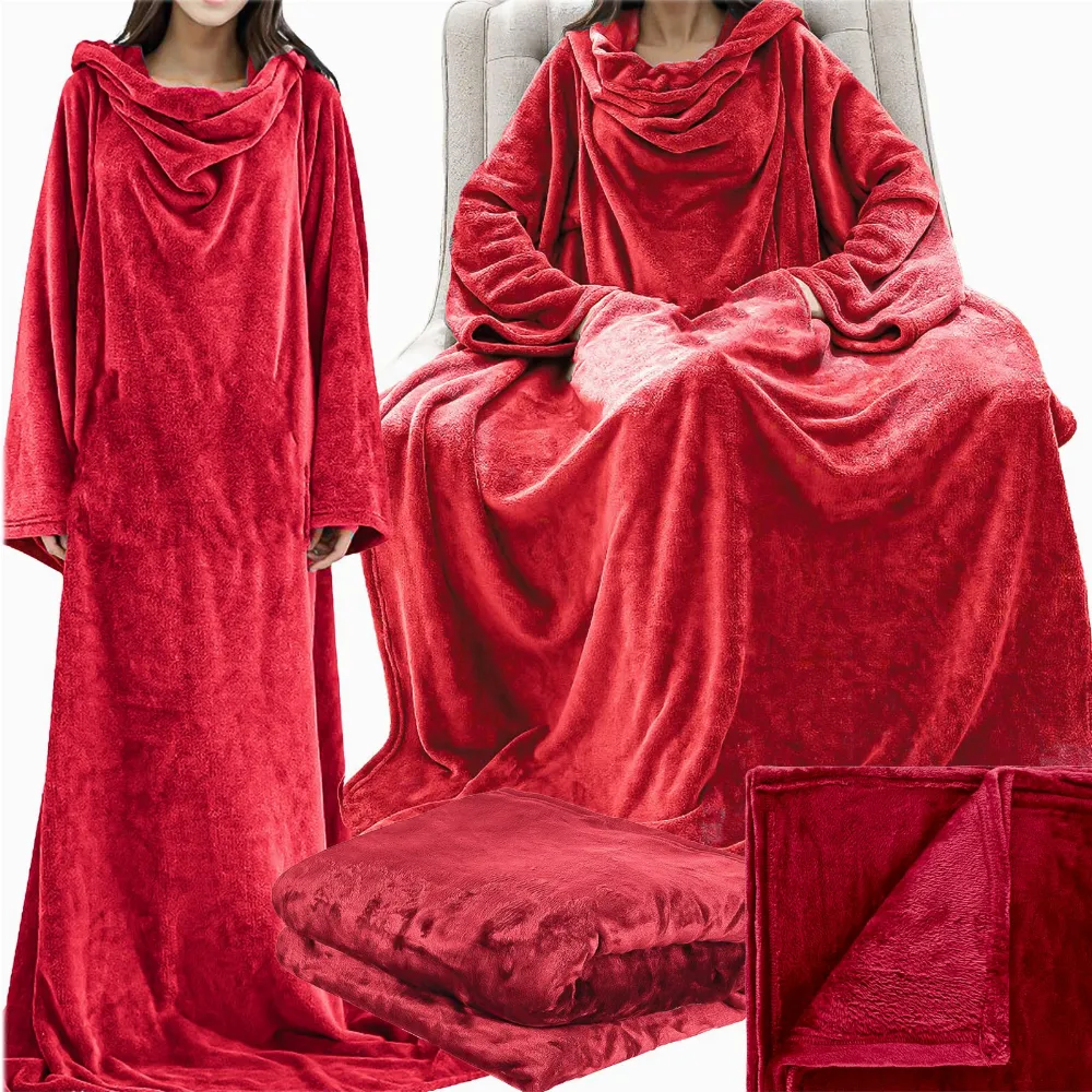 CIEPŁA BLUZA OVERSIZE 2W1 DŁUGA KOCOBLUZA KOCOSZLAFROK CIEPŁY KOC XXXL 