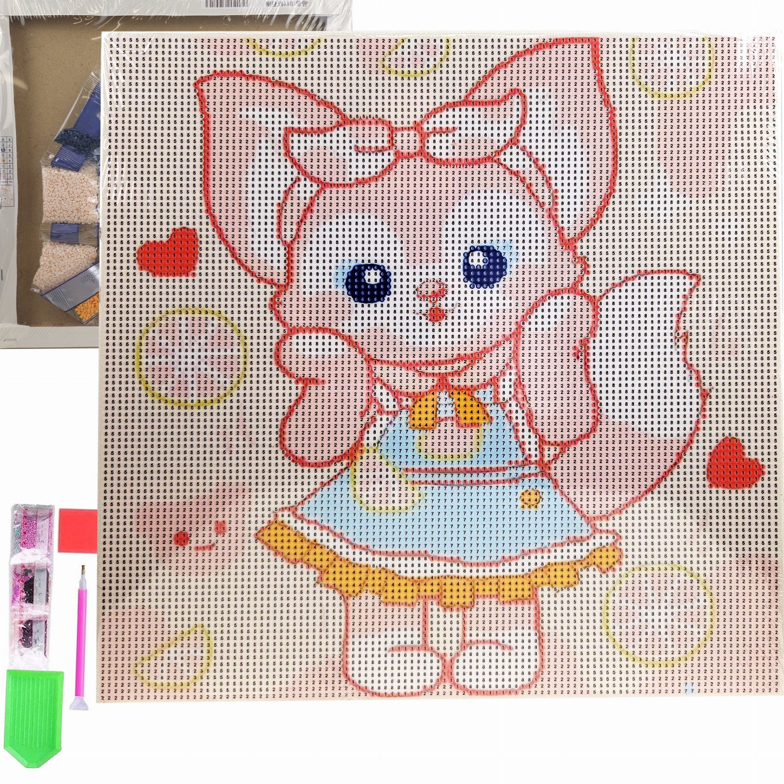 HAFT DIAMENTOWY 30x30 DIAMOND PAINTING MOZAIKA DIAMENTOWA OBRAZ ANIME 