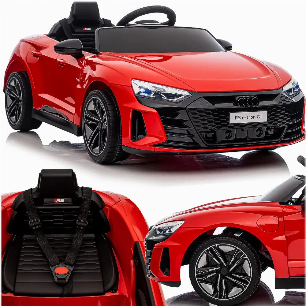 AUTKO AUTO NA AKUMULATOR AUDI RS E-TRON GT DLA DZIECI LED 12V 7Ah 4x35W 