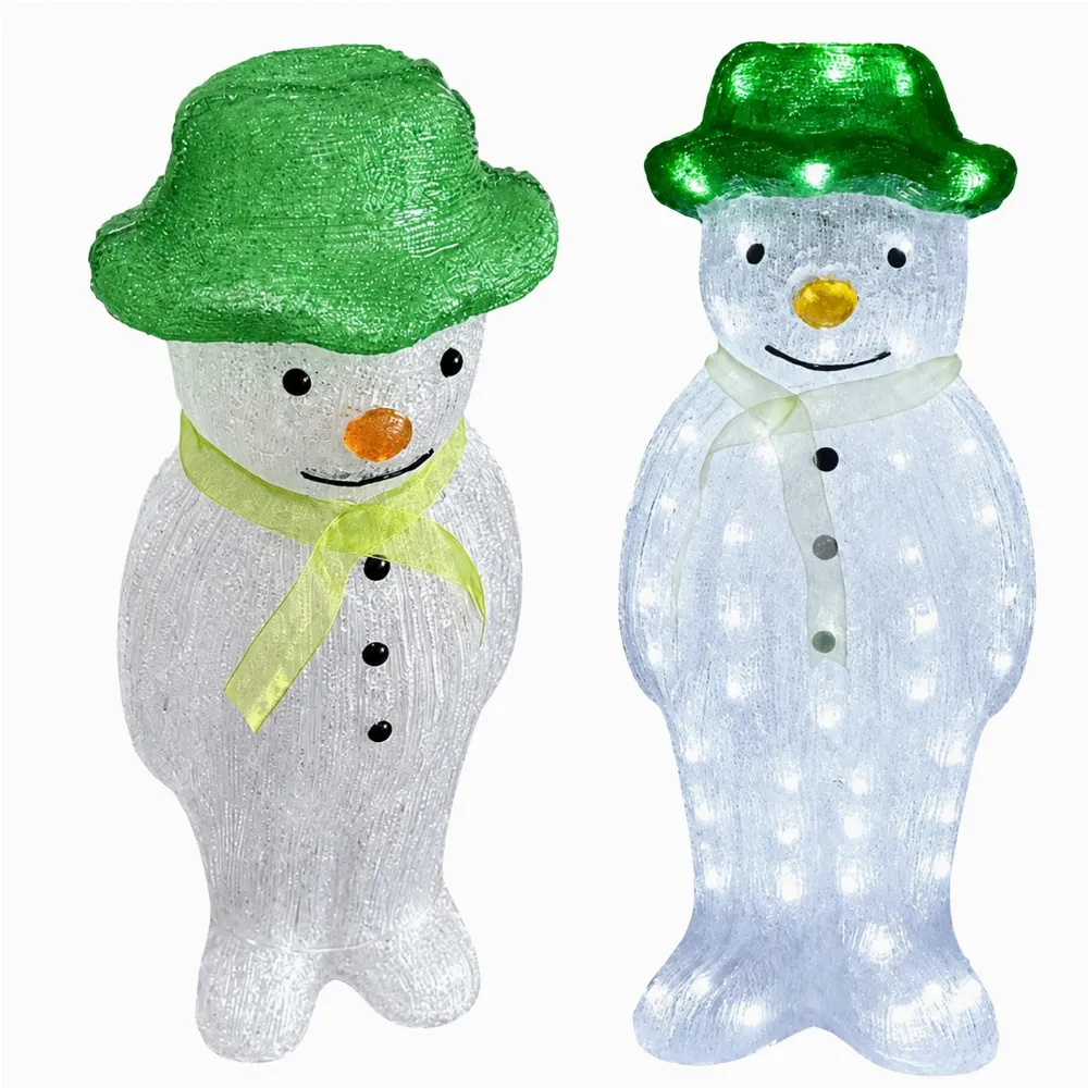 Bałwan Led Figurka Akrylowa Świecąca Świąteczna Ozdoba 57cm Duży Zewnętrzny