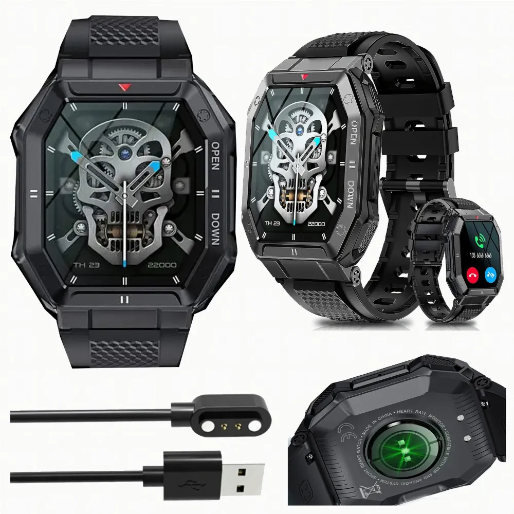 Smartwatch Wodoodporny Zegarek Wielofunkcyjny Puls Budzik Polskie Menu