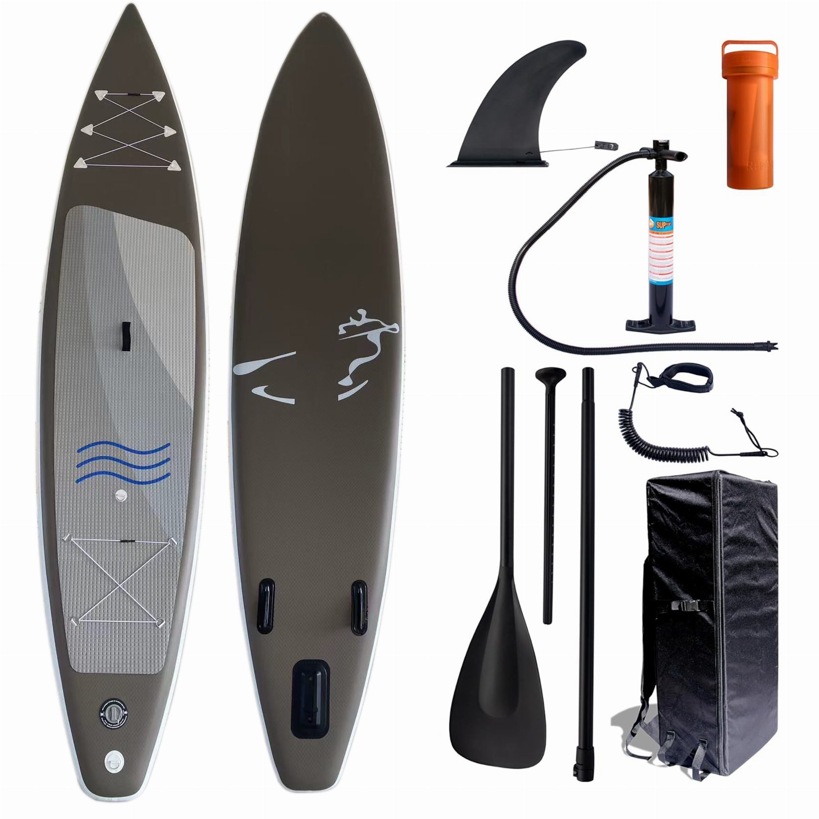 DESKA SUP 380 CM DMUCHANA DO PŁYWANIA WYTRZYMAŁA POMPOWANA ZESTAW + WIOSŁO