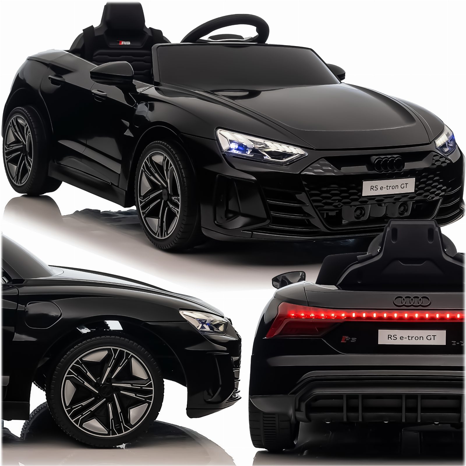 AUTKO AUTO NA AKUMULATOR AUDI RS E-TRON GT DLA DZIECI LED 12V 7Ah 4x35W