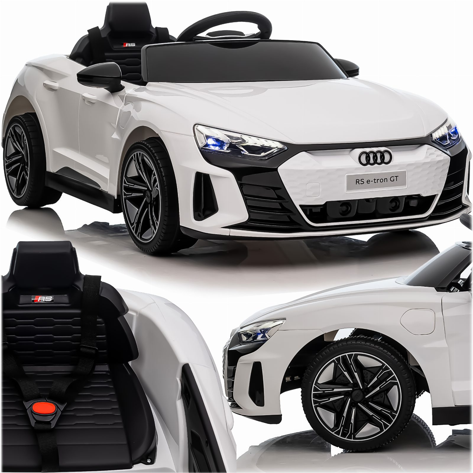 AUTKO AUTO NA AKUMULATOR AUDI RS E-TRON GT DLA DZIECI LED 12V 7Ah 4x35W 
