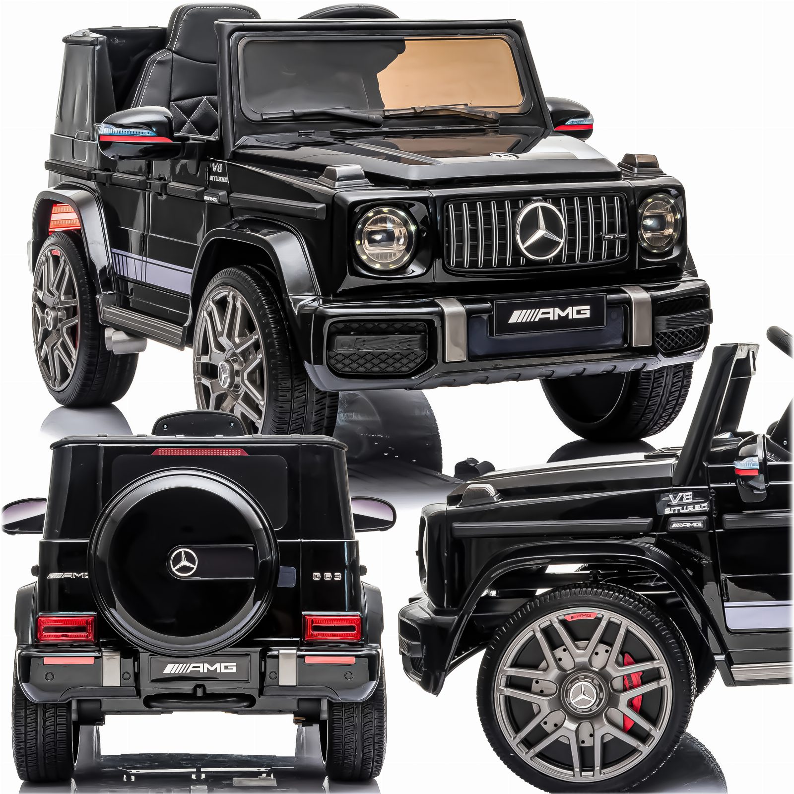 AUTKO AUTO NA AKUMULATOR MERCEDES BENZ G63 AMG DLA DZIECI 12V 2x35W    