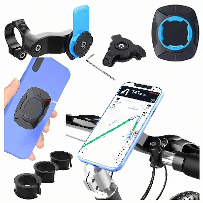 Uchwyt z Tłumikiem Drgań na Telefon Rower Motor do Hulajnogi Nawigacji Mtb