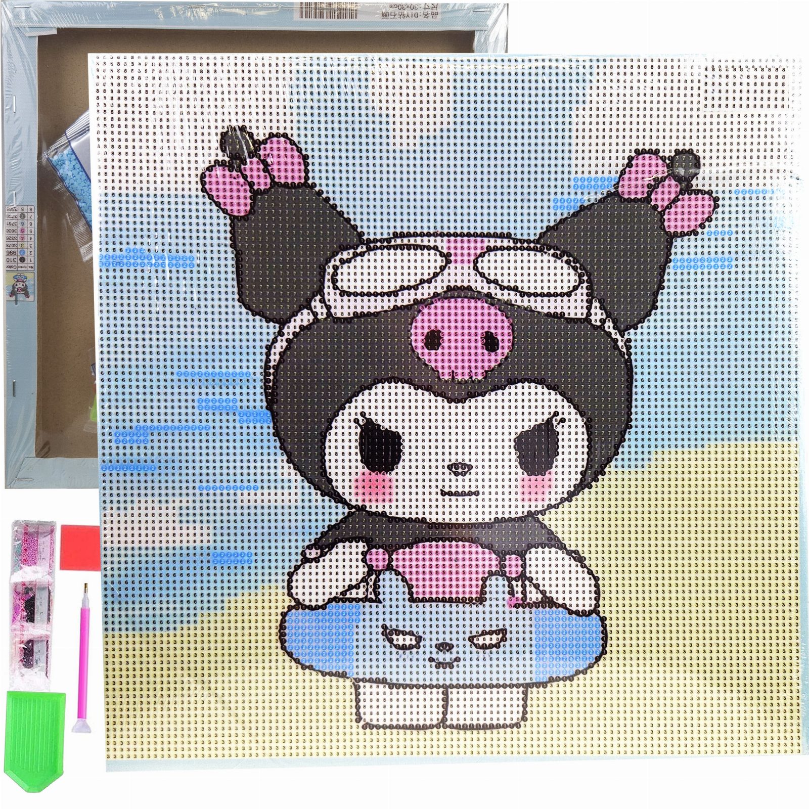 HAFT DIAMENTOWY 30x30 DIAMOND PAINTING MOZAIKA DIAMENTOWA OBRAZ ANIME 
