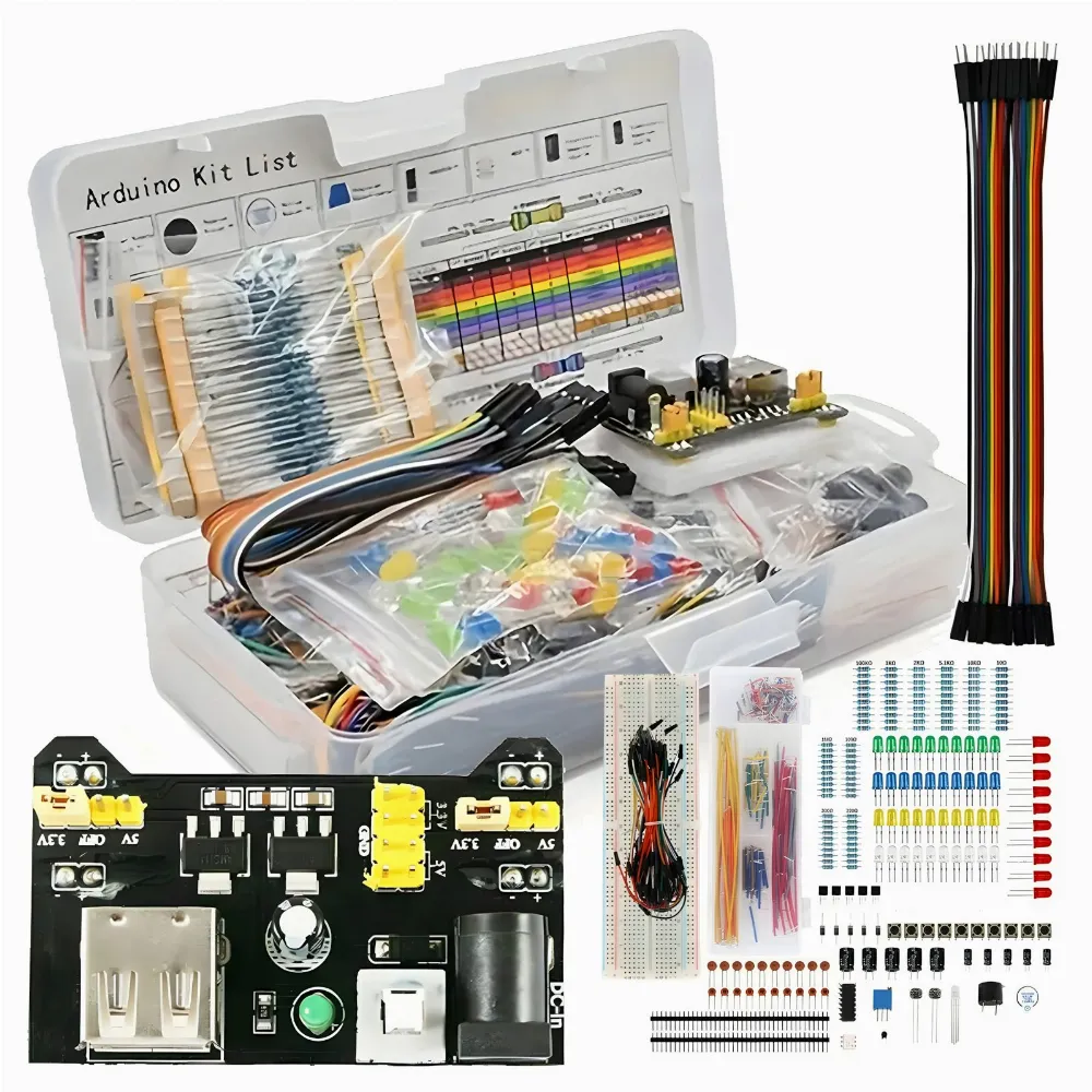 ZESTAW STARTOWY KOMPONENTÓW ARDUINO UNO R3 DO NAUKI PROGRAMOWANIA XXL 