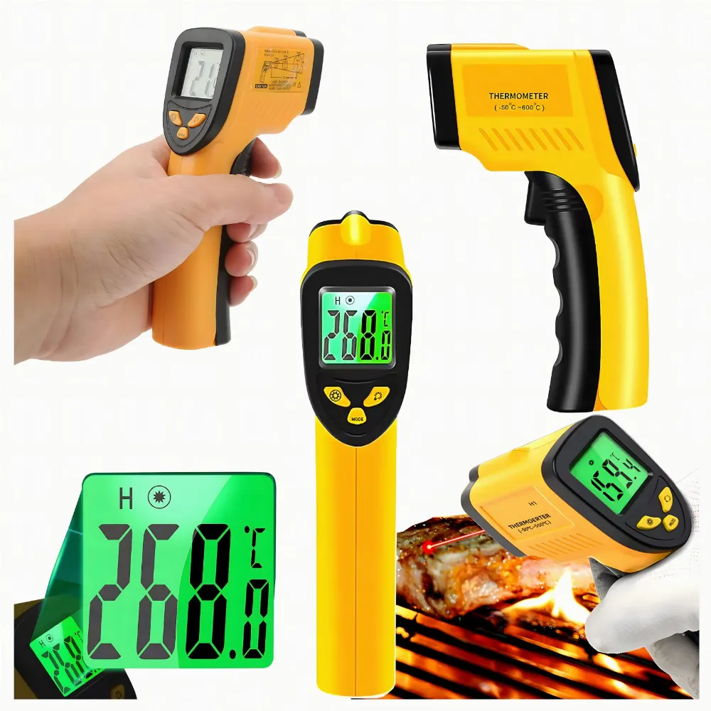 Pirometr Termometr Laserowy Bezdotykowy na Podczerwień Emisyjność -50+550°C