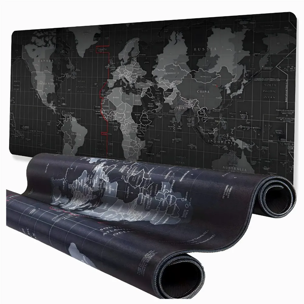 Podkładka pod Mysz Klawiaturę na Biurko Gamingowa Duża Mapa Świata 30x80 cm