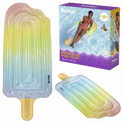 Bestway 43161 Materac do Pływania Plażowy Basenowy Lód na Patyku 185x91 cm