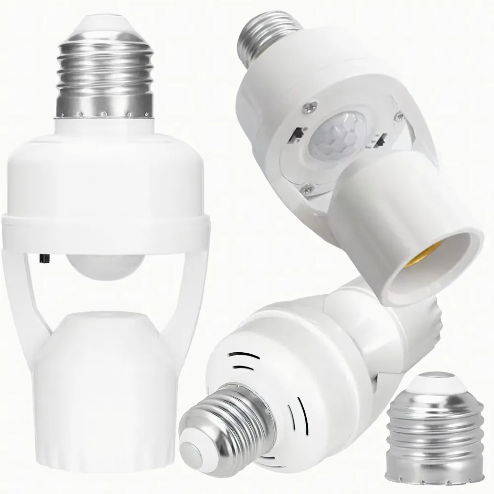 Oprawka Gniazdo Żarówki z Czujnikiem Ruchu 360° Gwint E27 60W Sensor Oprawa