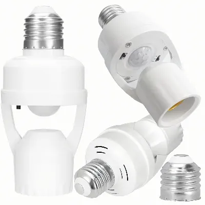 Oprawka Gniazdo Żarówki z Czujnikiem Ruchu 360° Gwint E27 60W Sensor Oprawa