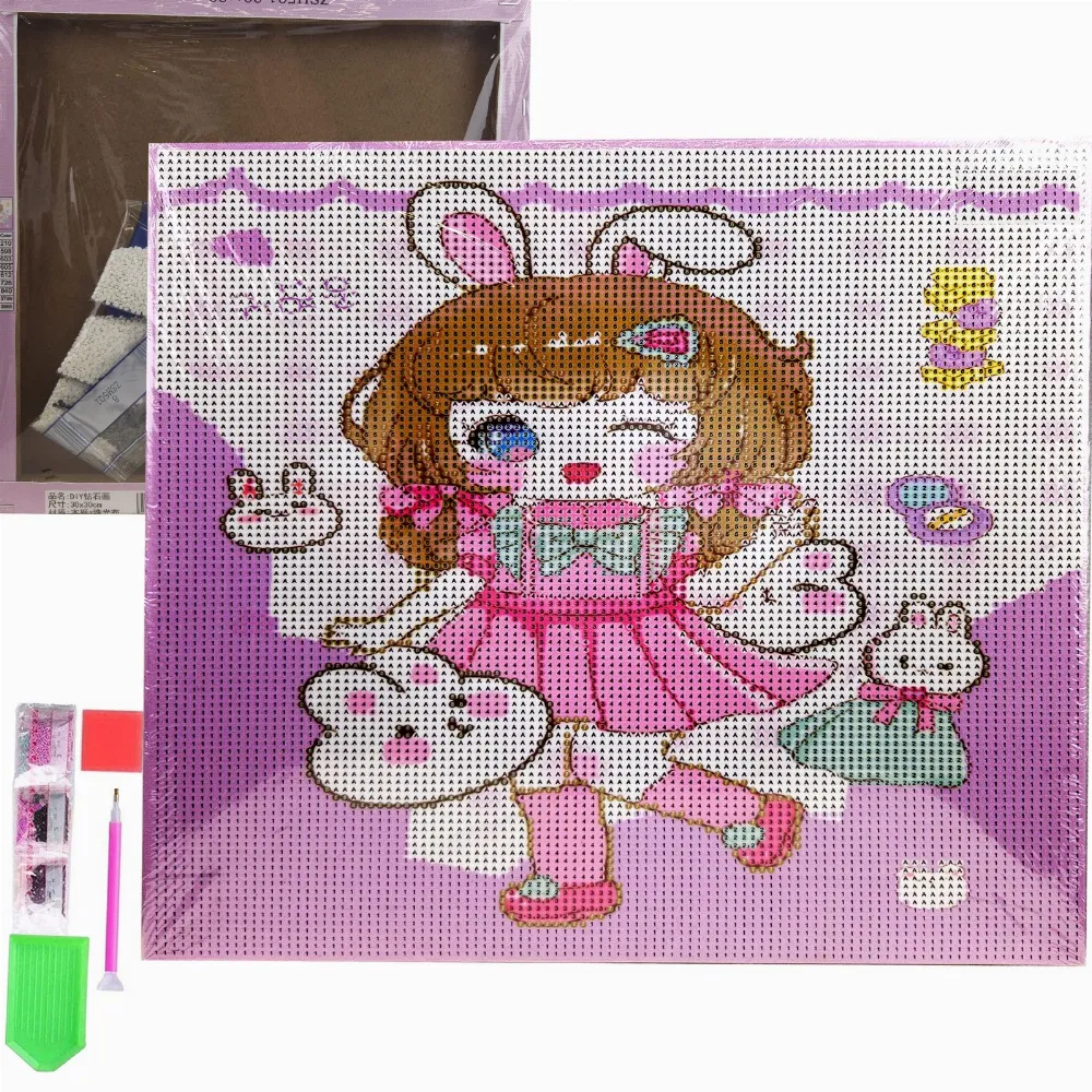 HAFT DIAMENTOWY 30x30 DIAMOND PAINTING MOZAIKA DIAMENTOWA OBRAZ ANIME 