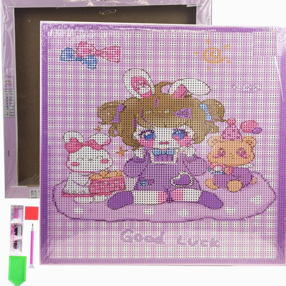 HAFT DIAMENTOWY 30x30 DIAMOND PAINTING MOZAIKA DIAMENTOWA OBRAZ ANIME 