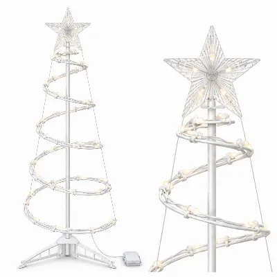 Choinka Spiralna Led Drzewko Świetlne Świąteczna do Domu Biura 94cm