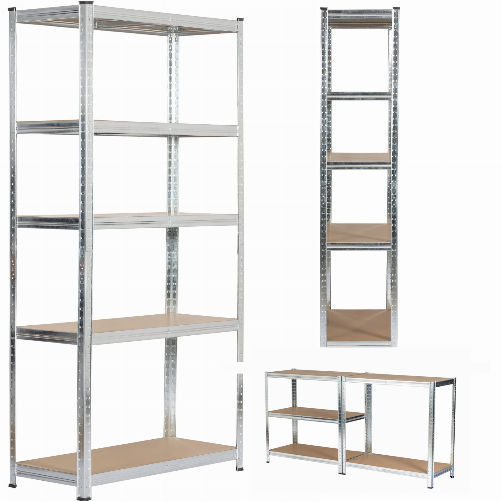 REGAŁ MAGAZYNOWY METALOWY 150x75x30 GARAŻOWY GARAŻ PIWNICA MAGAZYN 875 kg