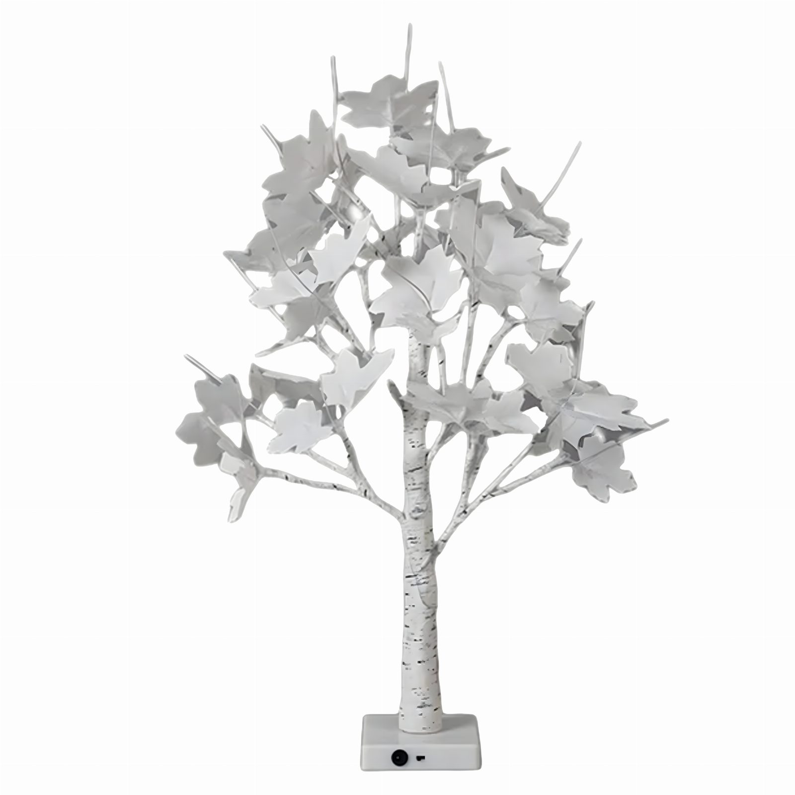 Drzewko Świecące Ozdobne Świąteczne Led Lampki Choinkowe Biała Brzoza 60 cm