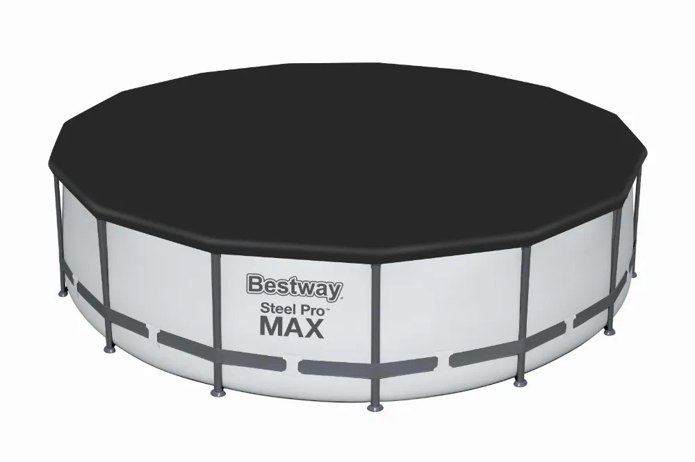 Bestway 58038 Plandeka Pokrywa Ochronna na Basen PVC Ø 457 cm Czarna 