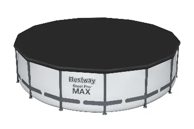 Bestway 58038 Plandeka Pokrywa Ochronna na Basen PVC Ø 457 cm Czarna 