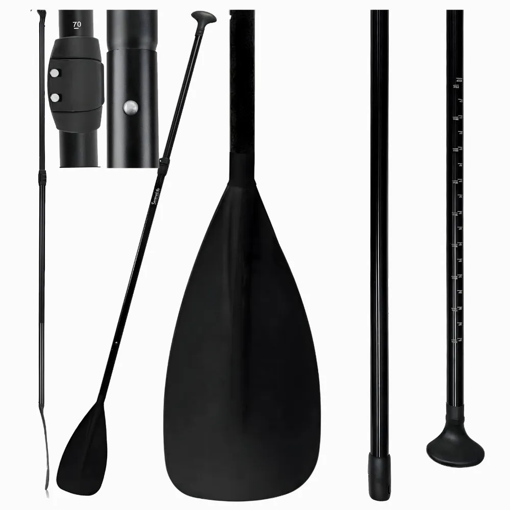 Składane Wiosło Kajakowe do Deski SUP 2w1 Regulowane 3-Częściowe 210 cm Pro