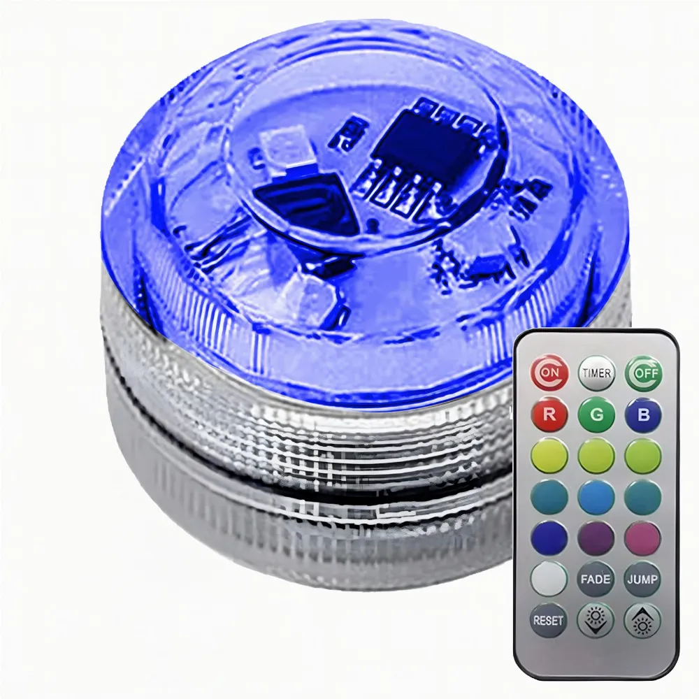 1 x Lampka Oświetlenie Lampa RGB Led Pilot do Wnętrza Samochodu Auta Basenu