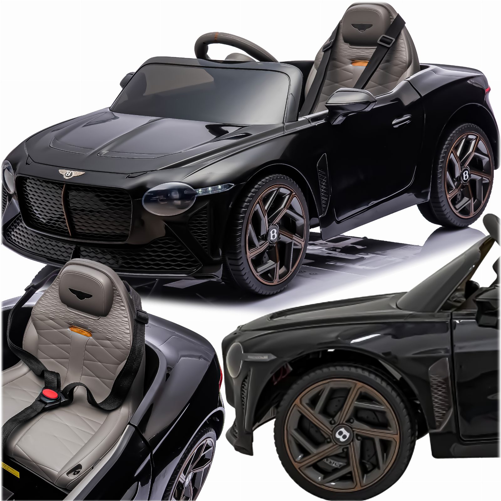 SAMOCHÓD AUTO NA AKUMULATOR BENTLEY BACALAR DLA DZIECI LED 12V 7Ah 2x35W 