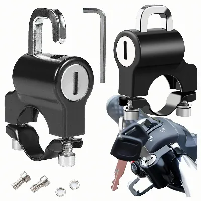 Zamek Blokada do Kasku Motocyklowego Antykradzieżowa Zabezpiecznie 20-24mm