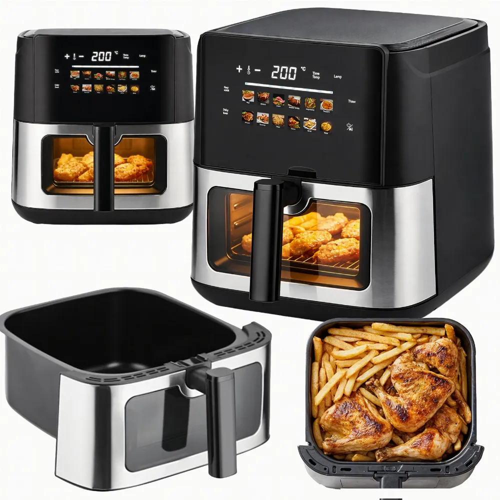 Frytkownica Beztłuszczowa Air Fryer 8L Frytownica 1700W 12 Programów Mocna