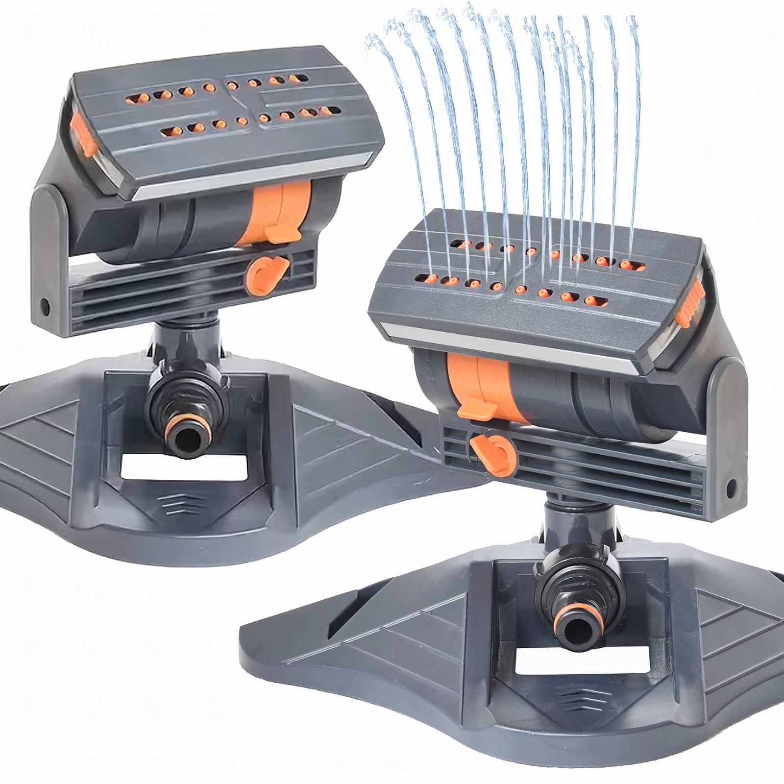 Zraszacz Ogrodowy Oscylacyjny Obrotowy do Ogrodu Nawadniania Trawy 16 Dysz 