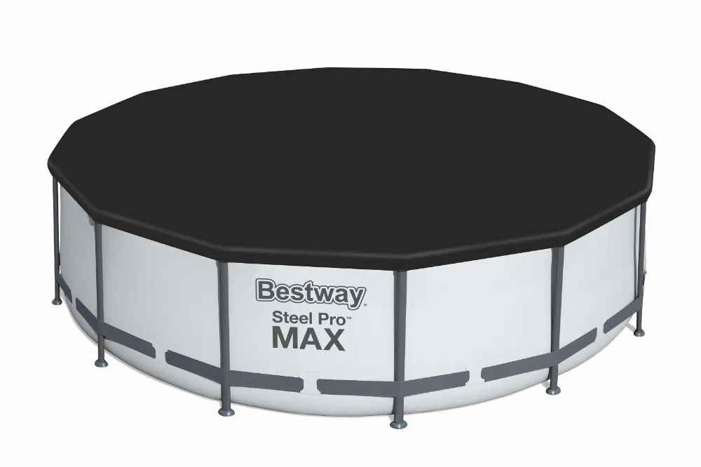 Bestway 58248 Plandeka Pokrywa Ochronna na Basen PVC Ø 427 cm Czarna 