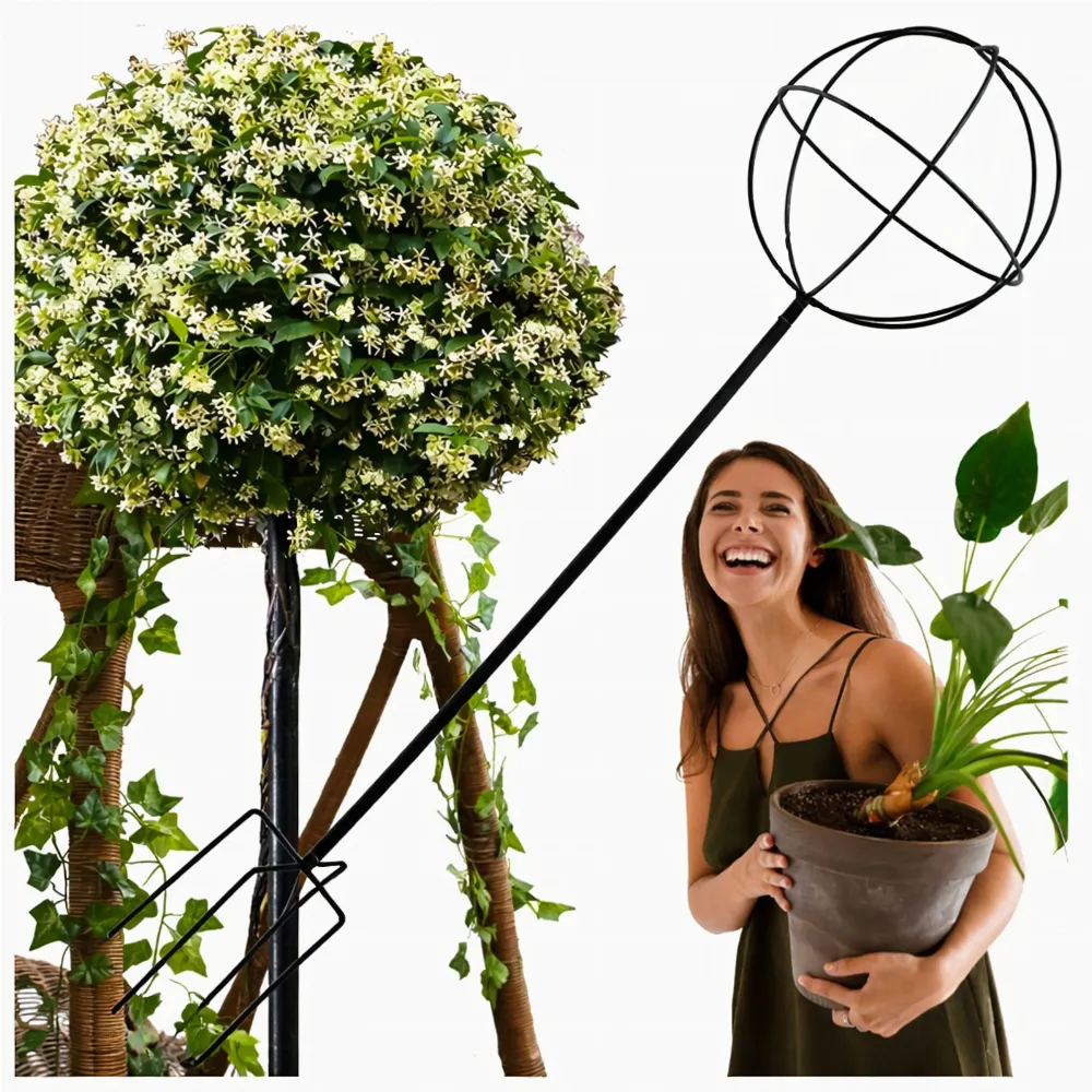 Pergola Ogrodowa Tarasowa Metalowa Podpora do Pnączy Róż Kwiatów 50x10cm Czarna