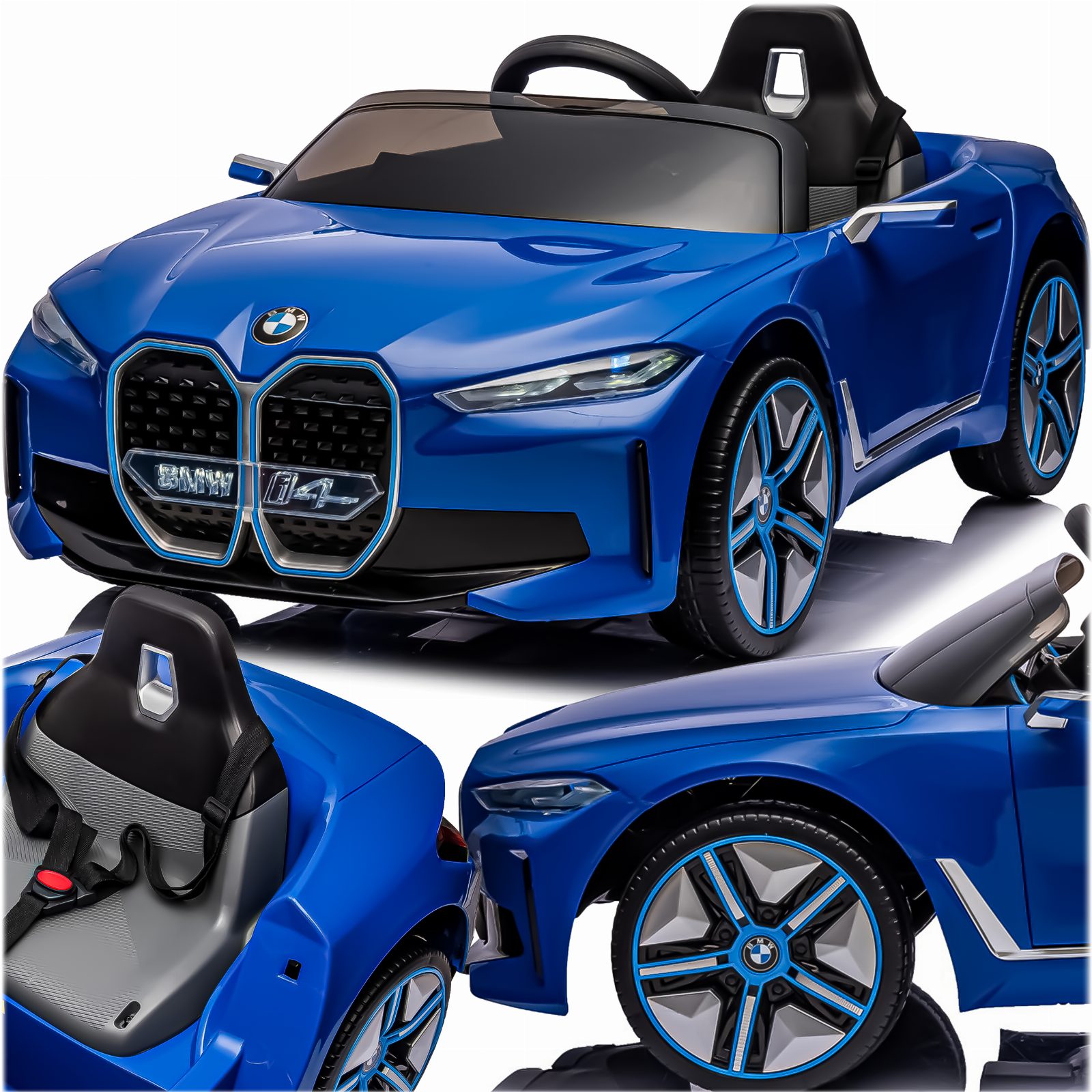 SAMOCHÓD ELEKTRYCZNY AUTO NA AKUMULATOR BMW I4 DLA DZIECI 12V 7Ah 2x35W