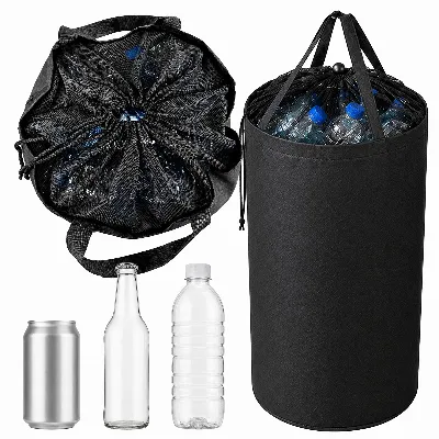 Torba Kosz XXL Worek do Segregacji Zwrotu Butelek Puszek z Uchwytami 90L